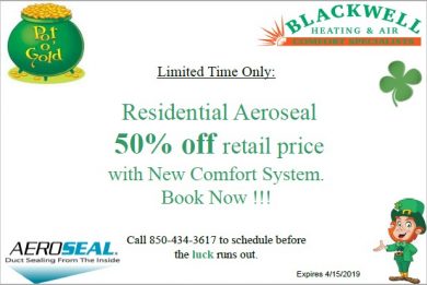 50% off Residential Aeroseal with New Comfort System